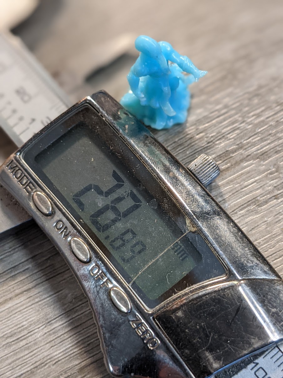 Resin printed D&D minifigures 28mm tall